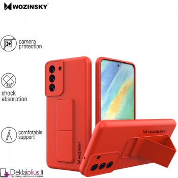 Wozinsky 4in1 švelnaus silikono dėklas - raudonas (Samsung S21 Fe)